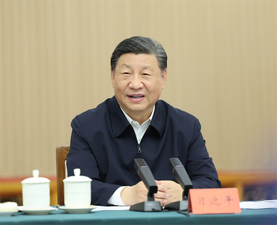 2024年5月23日下午，中共中央總書記、國家主席、中央軍委主席習(xí)近平在山東省濟(jì)南市主持召開企業(yè)和專家座談會(huì)并發(fā)表重要講話。新華社記者 鞠鵬 攝